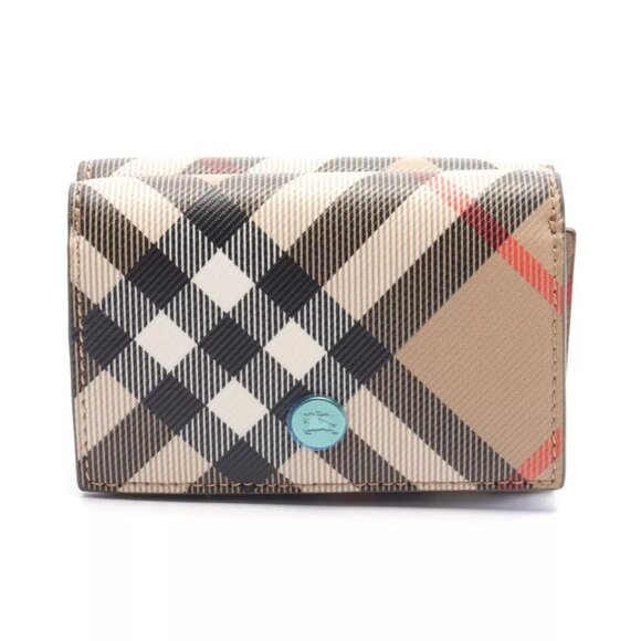 BURBERRY Vintage check Tri-fold wallet - Picture 1 of 7